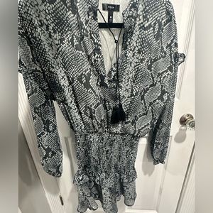 Snake print dress Aqua, Bloomingdales.